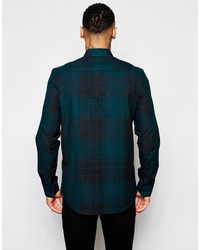 Asos Brand Shirt With Long Sleeve And Large Scale Check