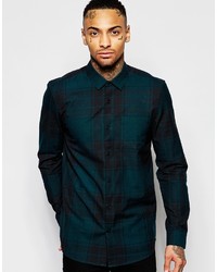 Asos Brand Shirt With Long Sleeve And Large Scale Check
