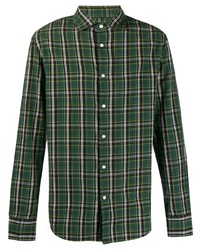 Deperlu Check Print Long Sleeve Shirt