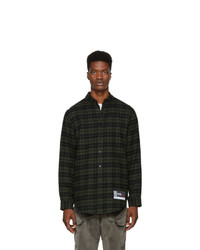 Alexander Wang Green And Black Flannel Player Id Classic Shirt