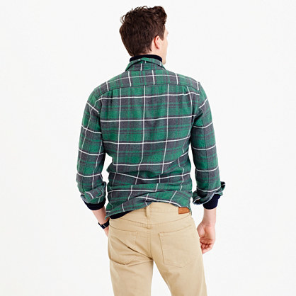 J.Crew Wallace Barnes Heavyweight Flannel In Marlow Plaid 98 J