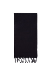 Comme des Garcons Homme Navy And Green Joshua Ellis Edition Cashmere Scarf