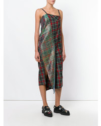 Junya Watanabe Plaid Print And Sequin Panelled Jumpsuit