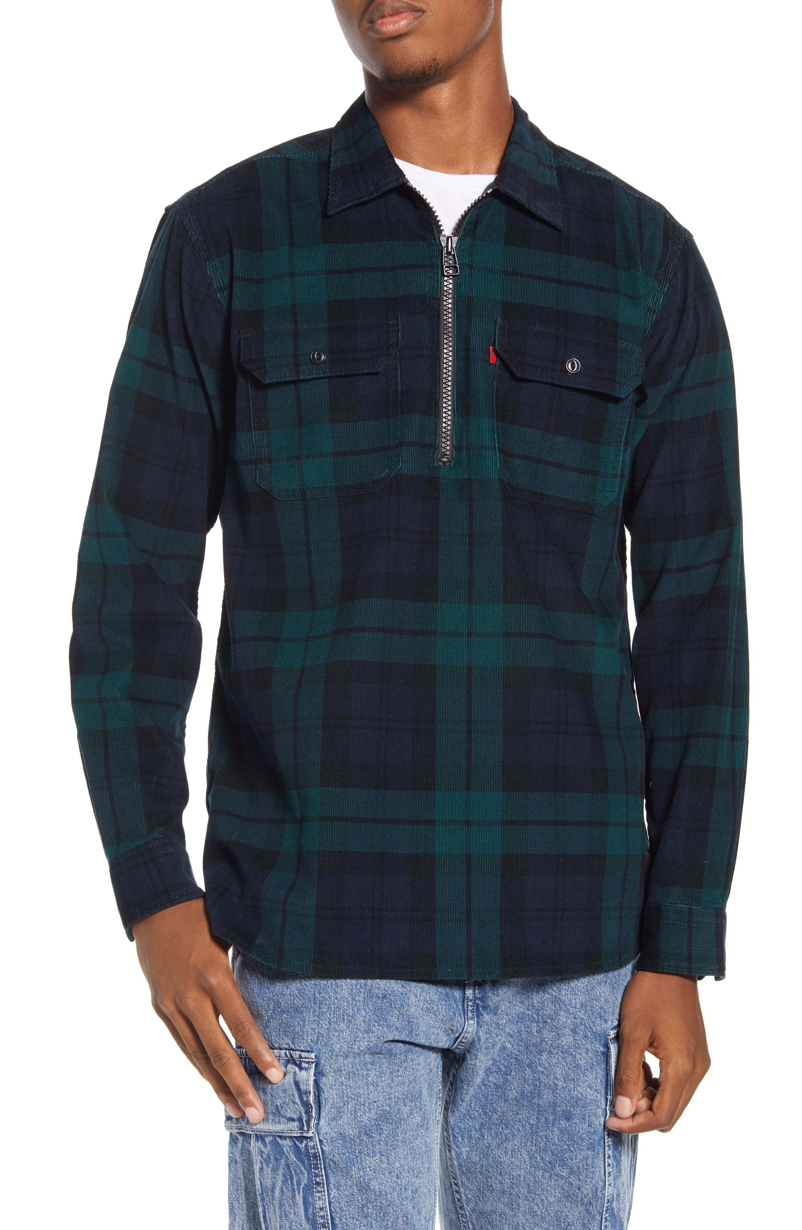 Levi's X Justin Timberlake Half Zip Corduroy Popover Shirt, $43 | Nordstrom  | Lookastic