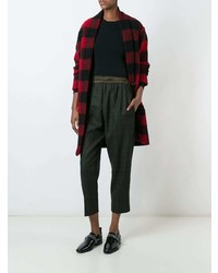 Antonio Marras Plaid Tapered Cropped Trousers