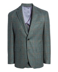 Ted Baker London Karl Slim Fit Plaid Wool Blend Sport Coat