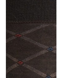 Pantherella Vintage Collection Strathmore Diagonal Check Merino Wool Blend Socks