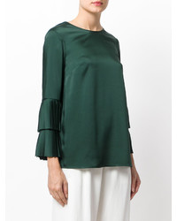 P.A.R.O.S.H. Pleated Layered Sleeves Blouse