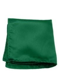 Jacob Alexander Solid Color Forest Green Pocket Square By