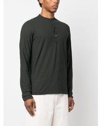 Zanone Band Collar Cotton Polo Shirt