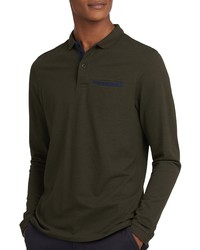 Barbour Essential Long Sleeve Pocket Polo Shirt