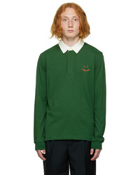Ps By Paul Smith Green Happy Polo
