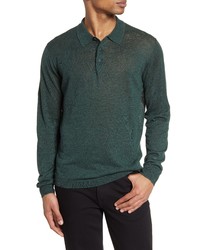 Nordstrom Signature Linen Silk Polo Sweater