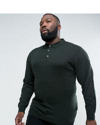 French Connection Plus Knitted Long Sleeve Polo