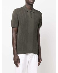 Drumohr Fine Knit Design Polo Shirt