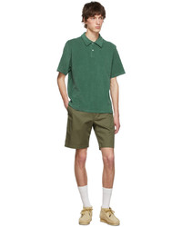 Wood Wood Green Cotton Polo