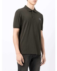 Emporio Armani Logo Embroidered Cotton Polo Shirt