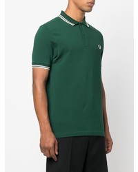 Fred Perry Logo Embroidered Cotton Polo Shirt
