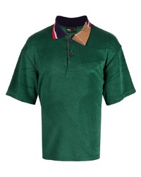 Kolor Patchwork Collar Polo Shirt