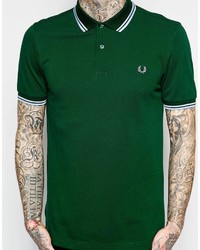 Fred Perry Polo Shirt With Tipping Slim Fit