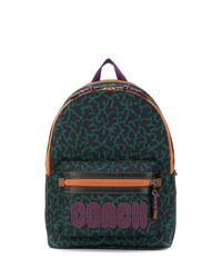 Coach Patterned Backpack