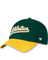 FANATICS Branded Greengold Oakland Athletics Core Flex Hat