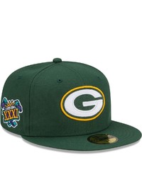 New Era Green Green Bay Packers Patch Up Super Bowl Xxxi 59fifty Fitted Hat At Nordstrom