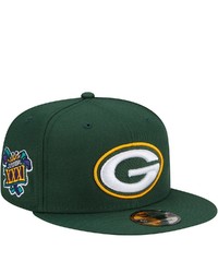 New Era Green Green Bay Packers Xxxi Super Bowl Champions Patch 9fifty Snapback Hat At Nordstrom