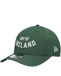 New Era Green Ireland National Team Curve Wordmark 9fifty Stretch Snapback Hat