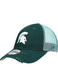 New Era Green Michigan State Spartans Rustic Trucker 9twenty Snapback Hat At Nordstrom