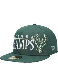 New Era Green Milwaukee Bucks 2021 Nba Champs Retro Pop Undervisor 59fifty Fitted Hat At Nordstrom