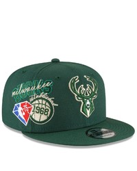 New Era Green Milwaukee Bucks Back Half 9fifty Snapback Adjustable Hat In Kelly Green At Nordstrom