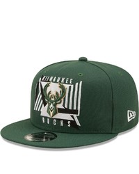 New Era Green Milwaukee Bucks Shapes 9fifty Snapback Hat