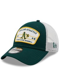 New Era Green Oakland Athletics Team Loyalty Trucker 9forty Snapback Hat