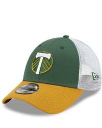 New Era Green Portland Timbers Circle Side Patch Trucker 9forty Snapback Hat At Nordstrom
