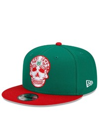 New Era Greenred Daniel Suarez Sugar Skull 9fifty Snapback Adjustable Hat At Nordstrom
