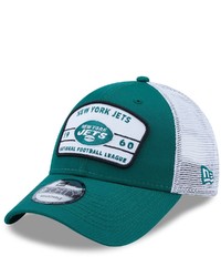 New Era Greenwhite New York Jets Loyalty Trucker 9forty Snapback Hat At Nordstrom