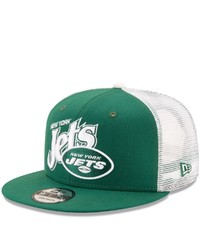 New Era Greenwhite New York Jets Mesh Effect 9fifty Snapback Hat At Nordstrom