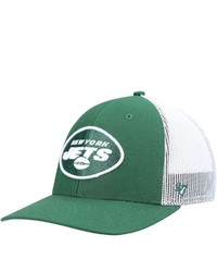 '47 Greenwhite New York Jets Trucker Snapback Hat