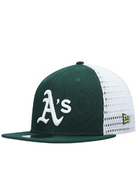 New Era Greenwhite Oakland Athletics Mesh Fresh 9fifty Snapback Hat