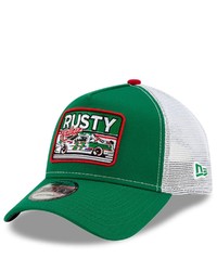 New Era Greenwhite Rusty Legends 9forty A Frame Adjustable Trucker Hat At Nordstrom
