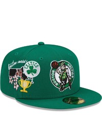 New Era Kelly Green Boston Celtics City Cluster 59fifty Fitted Hat