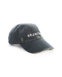 Balenciaga Logo Distressed Baseball Cap