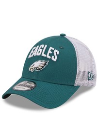 New Era Midnight Greenwhite Philadelphia Eagles Team Title Trucker 9forty Snapback Hat At Nordstrom