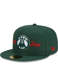 New Era X Just Don Green Milwaukee Bucks 59fifty Fitted Hat At Nordstrom