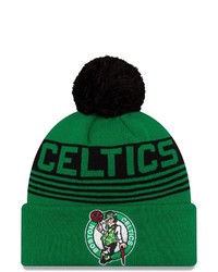 New Era Kelly Green Boston Celtics Proof Cuffed Knit Hat With Pom At Nordstrom