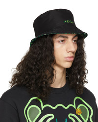 Kenzo Black Green Monogram Bucket Hat