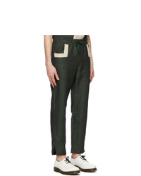 Drôle De Monsieur Green Linen Regular Trousers