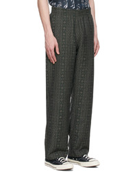Wood Wood Green Polyester Trousers