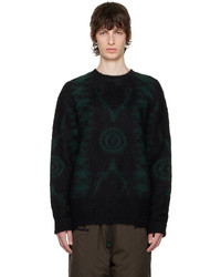 South2 West8 Black Green Loose Sweater
